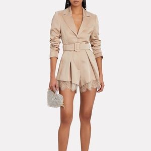 NWT Self-Portrait lace trimmed jumpsuit